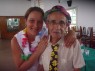 Tecnica de enfermagem Gabriela e o Sr. Alexandre.